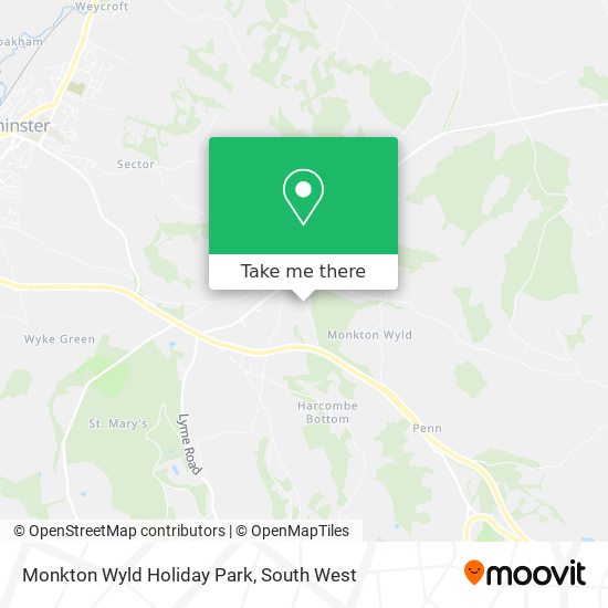 Monkton Wyld Holiday Park map