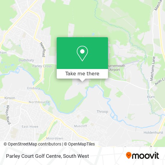 Parley Court Golf Centre map