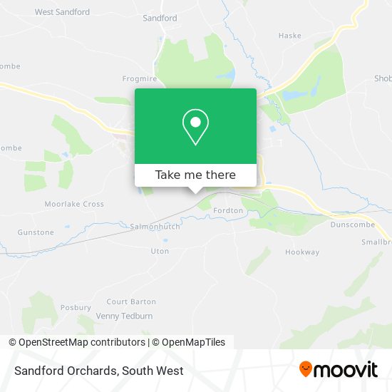 Sandford Orchards map