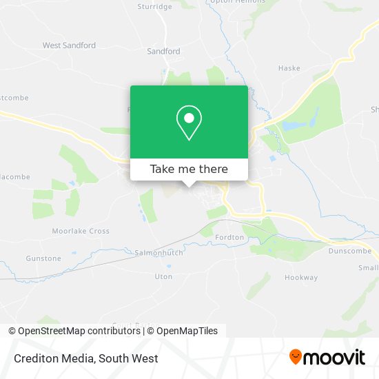 Crediton Media map