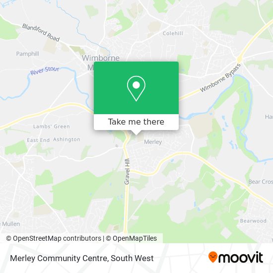 Merley Community Centre map