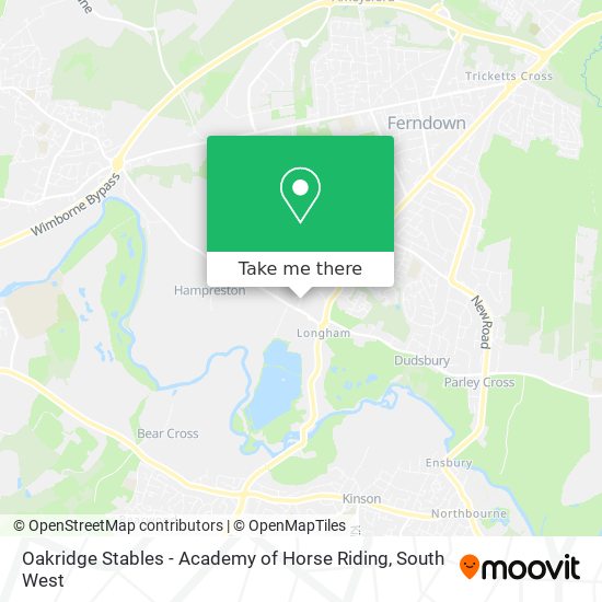 Oakridge Stables - Academy of Horse Riding map