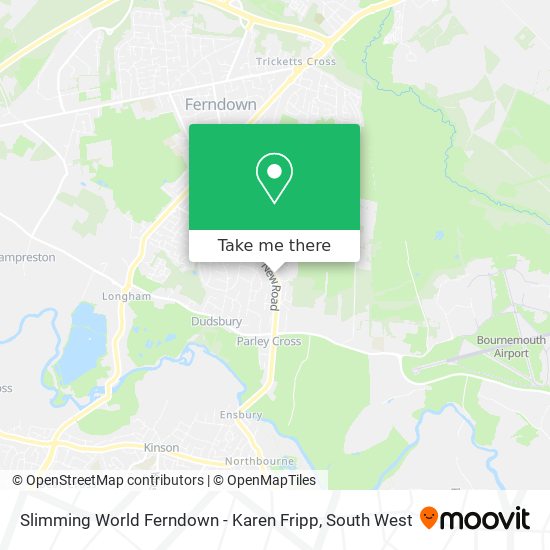 Slimming World Ferndown - Karen Fripp map