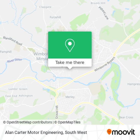 Alan Carter Motor Engineering map