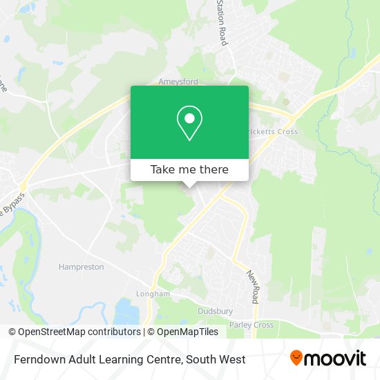 Ferndown Adult Learning Centre map