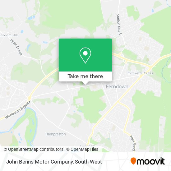 John Benns Motor Company map
