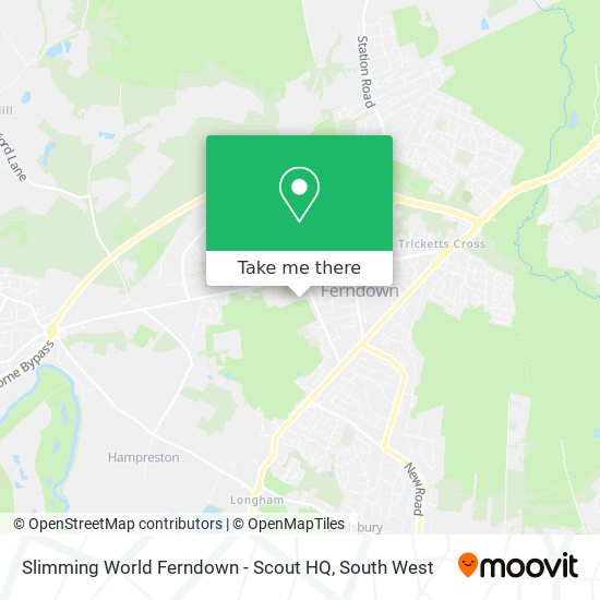 Slimming World Ferndown - Scout HQ map