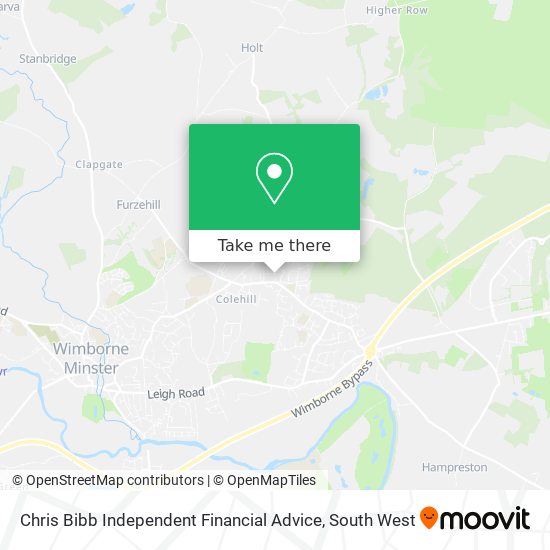 Chris Bibb Independent Financial Advice map