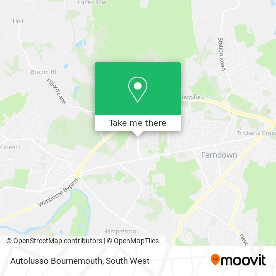 Autolusso Bournemouth map