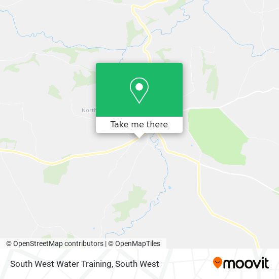 South West Water Training map