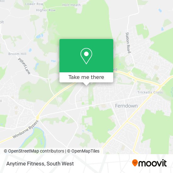 Anytime Fitness map
