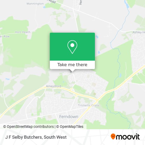 J F Selby Butchers map