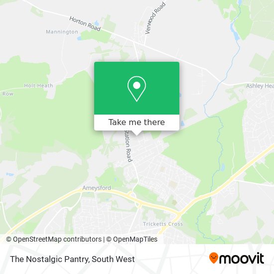 The Nostalgic Pantry map