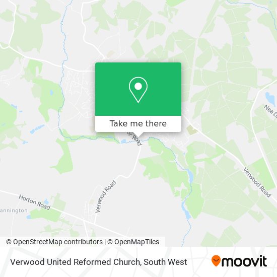 Verwood United Reformed Church map