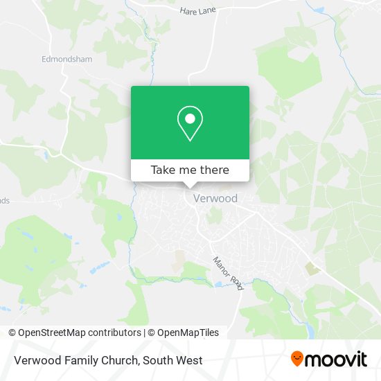 Verwood Family Church map