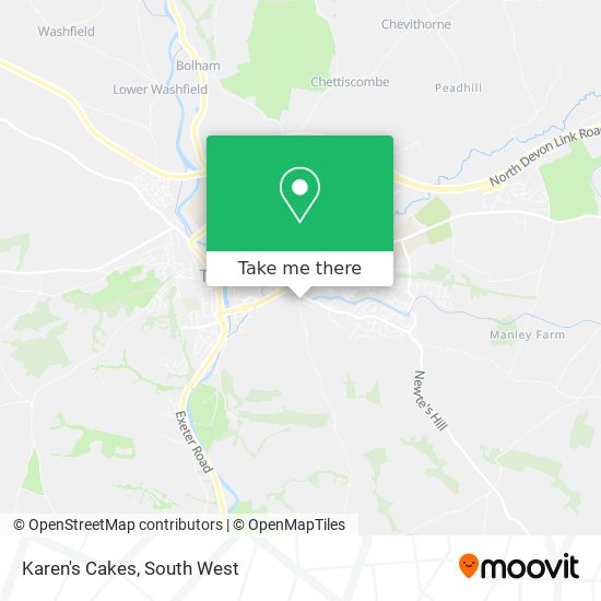 Karen's Cakes map