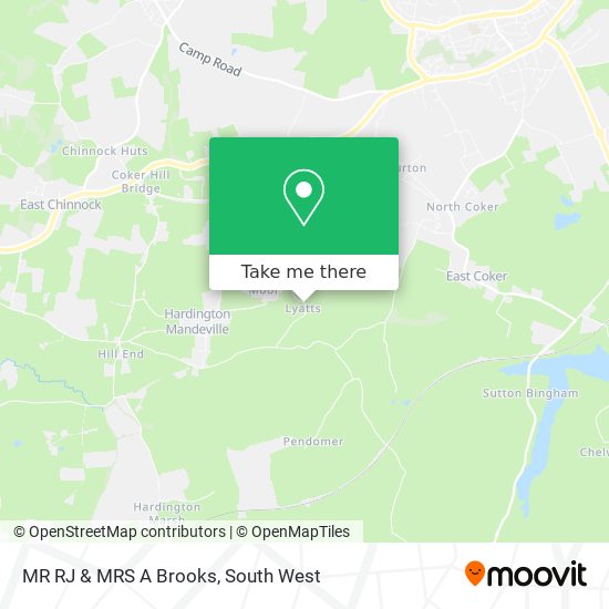 MR RJ & MRS A Brooks map