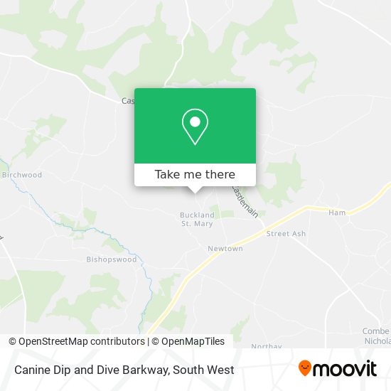 Canine Dip and Dive Barkway map