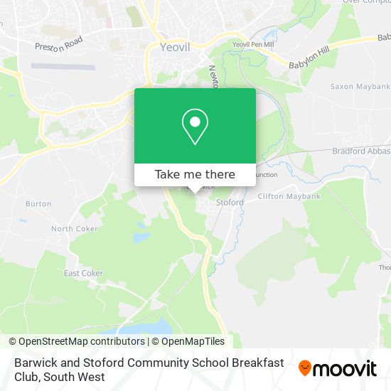 Barwick and Stoford Community School Breakfast Club map