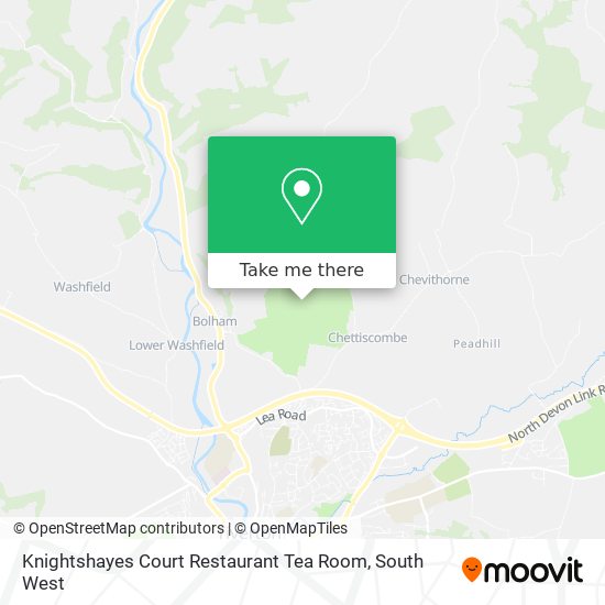 Knightshayes Court Restaurant Tea Room map