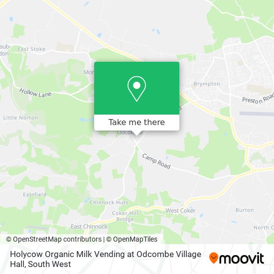 Holycow Organic Milk Vending at Odcombe Village Hall map
