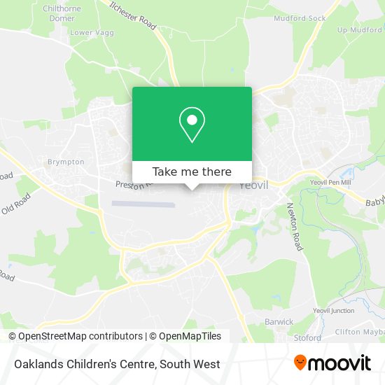 Oaklands Children's Centre map