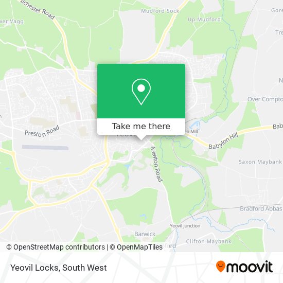 Yeovil Locks map