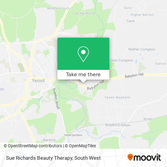 Sue Richards Beauty Therapy map