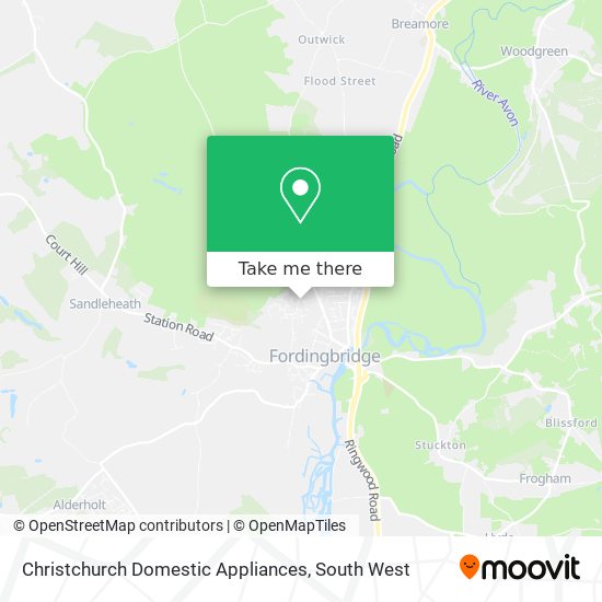 Christchurch Domestic Appliances map