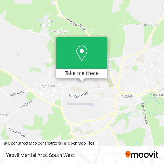 Yeovil Martial Arts map