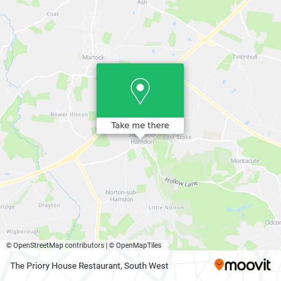 The Priory House Restaurant map