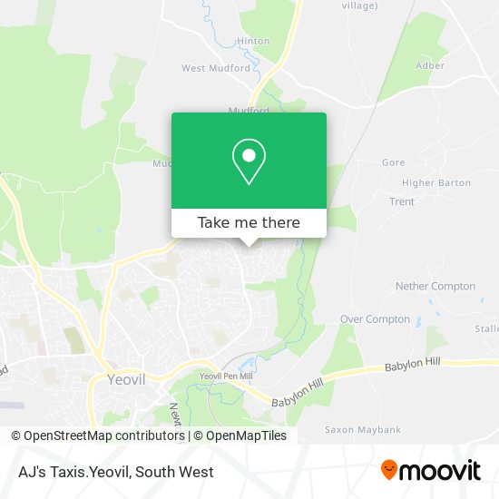 AJ's Taxis.Yeovil map