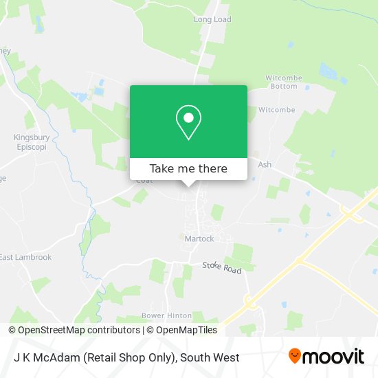 J K McAdam (Retail Shop Only) map