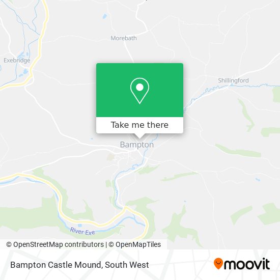 Bampton Castle Mound map