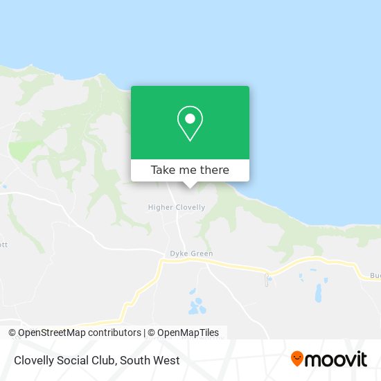 Clovelly Social Club map
