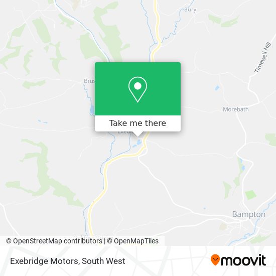 Exebridge Motors map