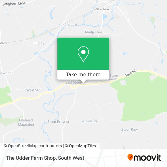The Udder Farm Shop map