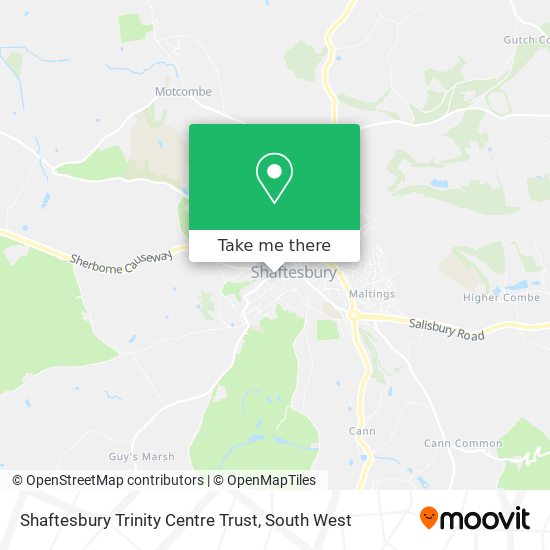 Shaftesbury Trinity Centre Trust map