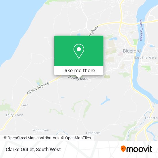 Clarks Outlet map