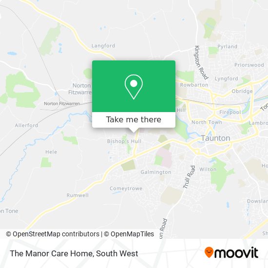 The Manor Care Home map