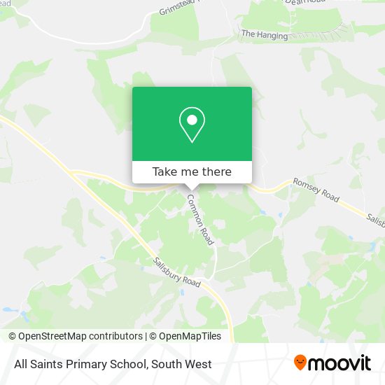 All Saints Primary School map