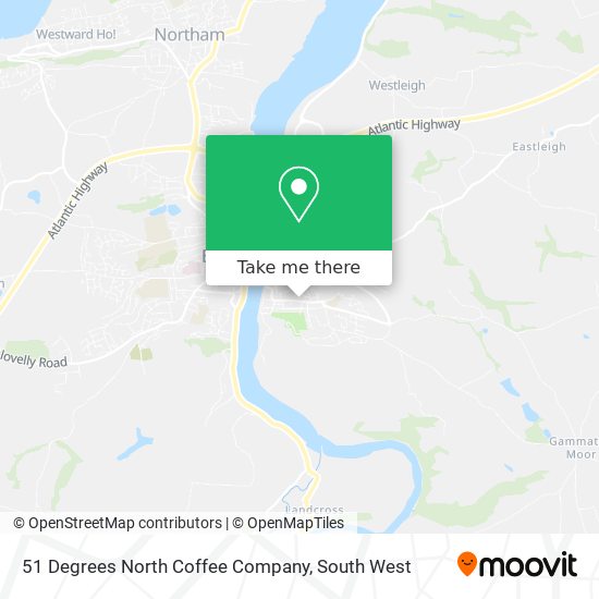 51 Degrees North Coffee Company map