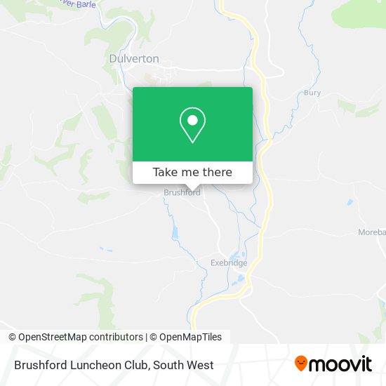 Brushford Luncheon Club map