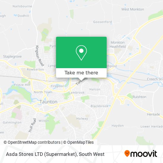 Asda Stores LTD (Supermarket) map