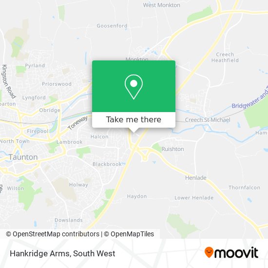 Hankridge Arms map