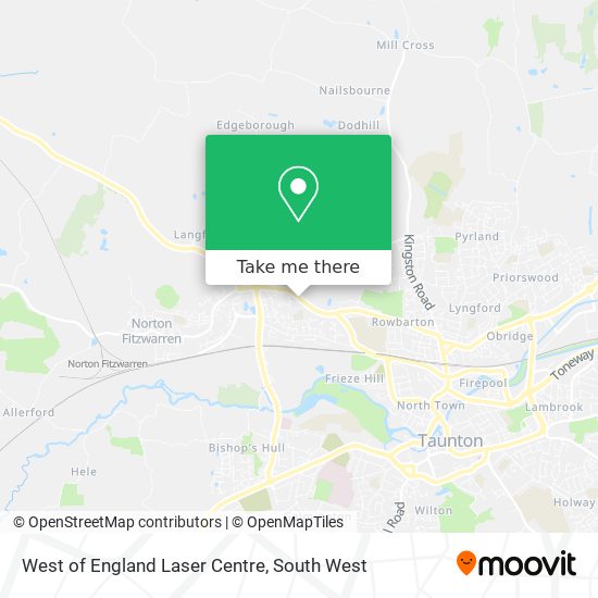 West of England Laser Centre map