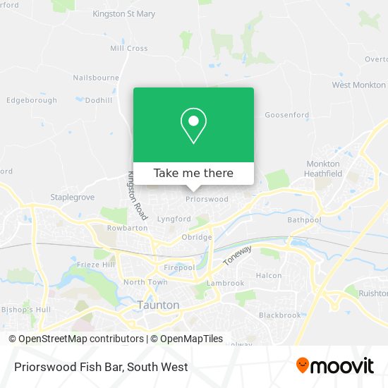 Priorswood Fish Bar map