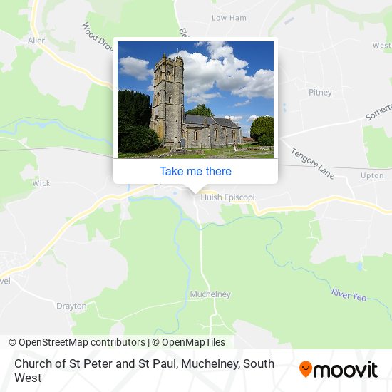 Church of St Peter and St Paul, Muchelney map
