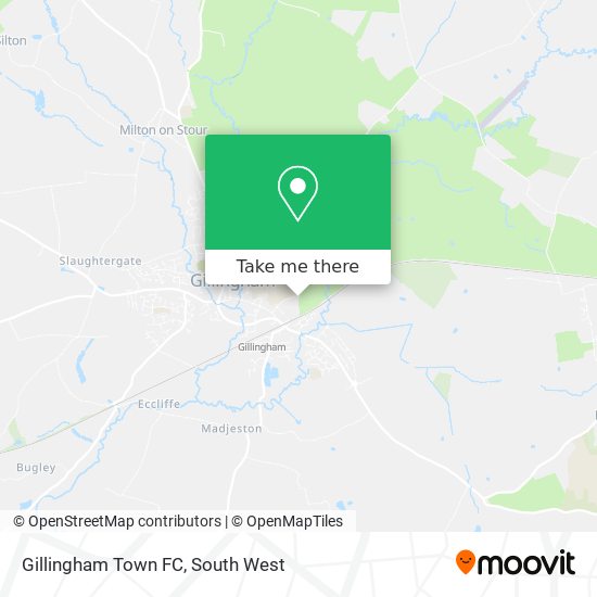 Gillingham Town FC map