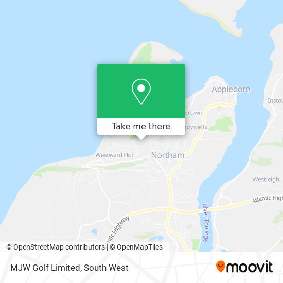 MJW Golf Limited map